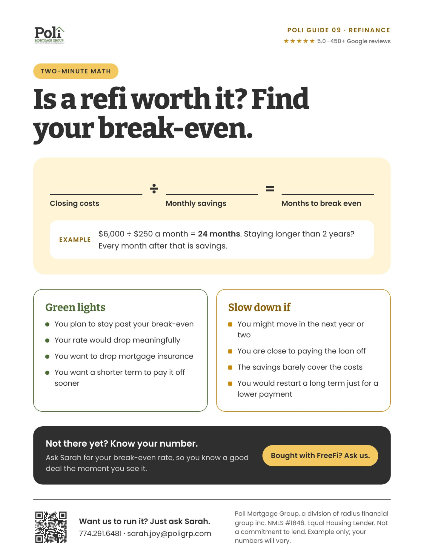Preview of the Is a Refi Worth It? guide
