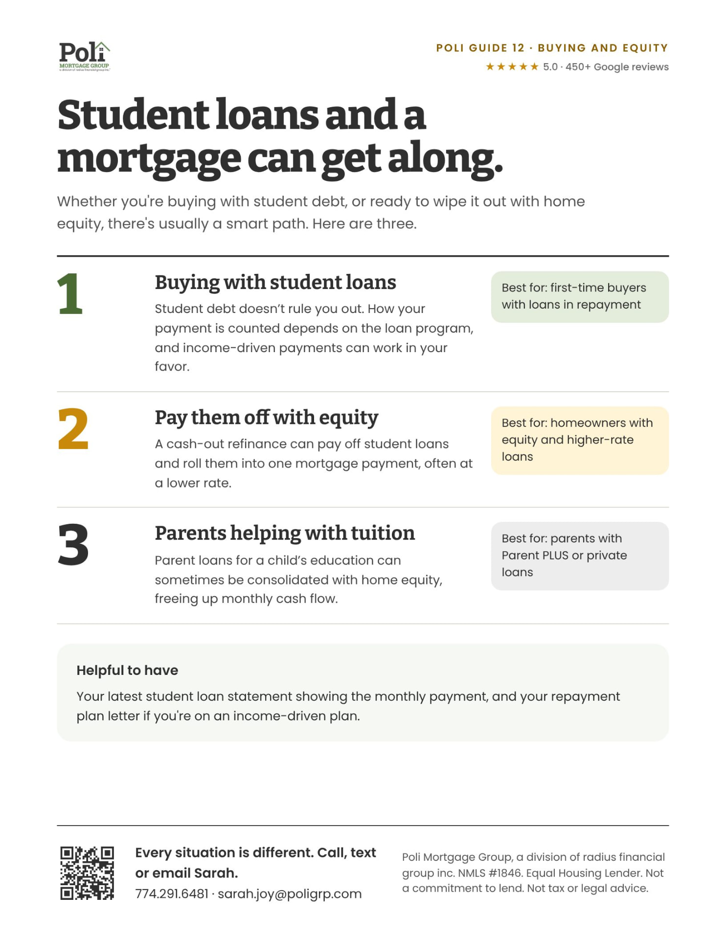 Preview of the Mortgages and Student Loans guide